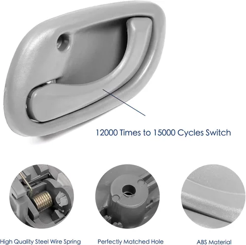 Vista 3 de 4 piezas de manijas interiores para puertas para Chevy Tracker 1999 2000 2001 2002 2003 2004, Suzuki Vitara 99-05 Suzuki Grand Vitara 95-02 Suzuki