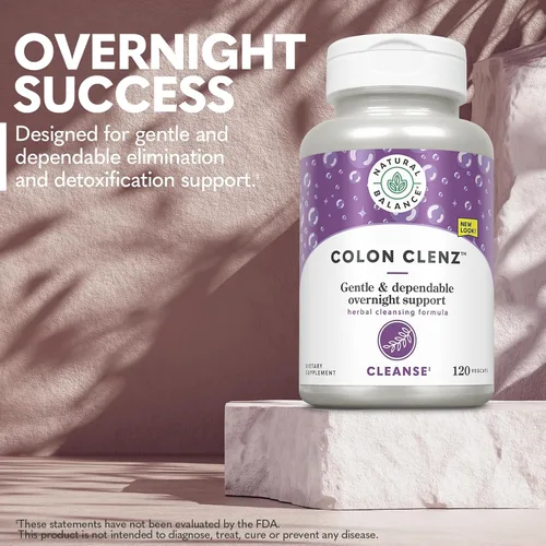 Vista 3 de Natural Balance Colon Clenz - Suplemento de limpieza de colon a base de hierbas, limpieza desintoxicante y salud digestiva - Fórmula suave