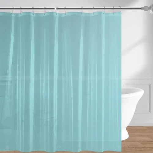 Vista 16 de downluxe Forro de cortina de ducha, forro de ducha de plástico PEVA con 3 imanes, 72 x 72 pulgadas, cortina de baño impermeable, gris, 1 paquete