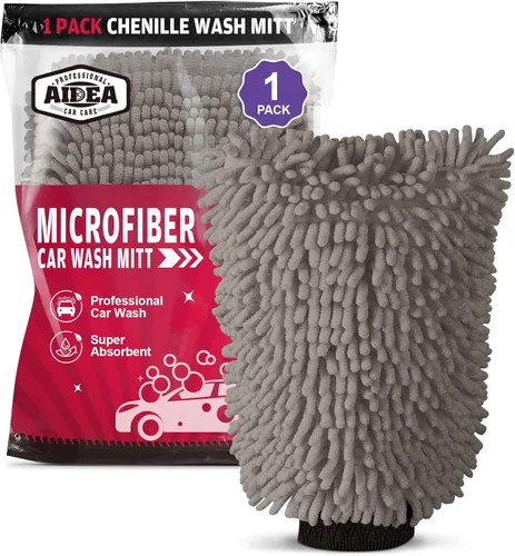 Vista 15 de AIDEA Manopla de Lavado de Coche de Microfibra-2PK, Sin Rayones y Sin Pelusas, Manopla de Lavado de Microfibra Chenille Premium-Azul Tamaño Regular