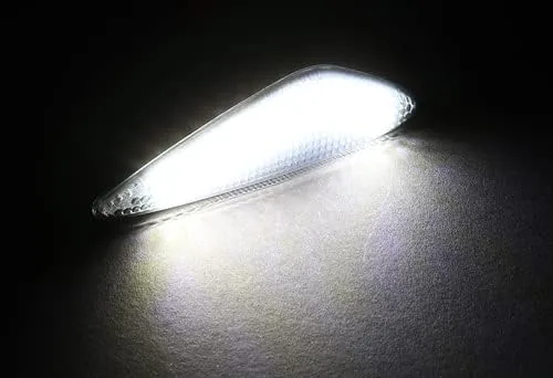 Vista 4 de Par de luces LED de repuesto para parachoques delantero y intermitente de lente ahumada, compatible con Mazda MX-5 Miata 2016-2020 y compatible