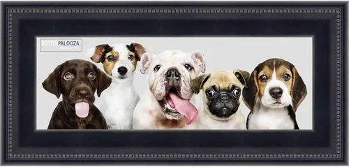 Vista 11 de Poster Palooza 5x5 Inch Traditional Black Complete Wood Square Picture Frame with UV Acrylic Plexiglass, Foam Board Backing & Hardware Included