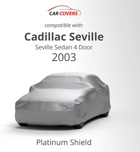 Vista 2 de Funda resistente a la intemperie para automóvil compatible con Cadillac Seville Sedan 2003 de 4 puertas, exterior e interior, protege del agua