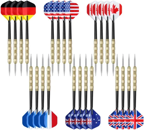 Vista 26 de Accmor Dardos de Punta de Metal, Dardos de Punta de Acero, Dardos de Metal Profesionales, Juego de Dardos de Punta de Metal, Dardos de Metal