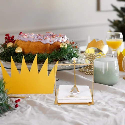 Vista 5 de Alipis Metal Napkin Holder with Handle Modern Square Paper Napkin Stand for Dining Room and Kitchen Decor