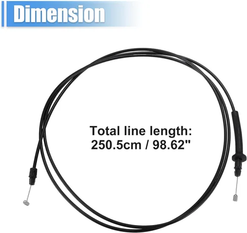 Vista 7 de uxcell Cable de liberación del pestillo del capó para Chevrolet Impala 2006-2013 para Buick LaCrosse 2005-2009 Cable de bloqueo de capó Reemplazar