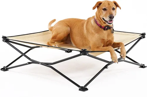 Vista 19 de Coolaroo On-The-Go Cama Elevada para Perros - Cama Plegable Emergente de Viaje para Perros con Tela Transpirable, Resistente a la Humedad, Bolsa