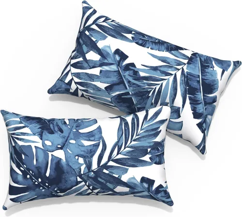 Vista 47 de Almohadas de exterior para muebles de patio de 16 x 16 pulgadas, almohadas cuadradas para exteriores con rellenos, almohadas decorativas de patio
