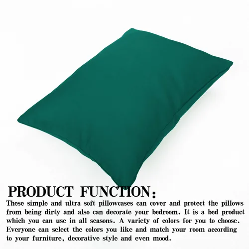 Vista 5 de NTBAY Juego de 2 fundas de almohada con cremallera para niños pequeños, 100% microfibra cepillada de 13 x 18 pulgadas, súper suaves y acogedoras