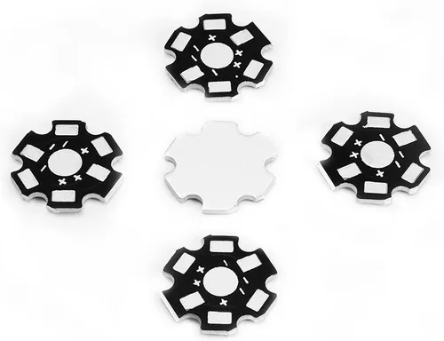 Vista 3 de CHANZON 25pcs 1W 3W 5W LED Disipador de calor (2 pin negro) Placa base de aluminio Panel de placa de circuito PCB sustrato 0.787 in estrella DIY