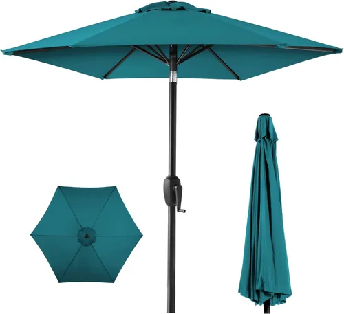 Vista 10 de Best Choice Products 7.5ft Outdoor Market Table Patio Umbrella w/Tilt, Easy Crank Lift