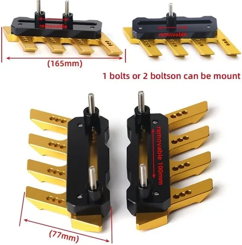 Vista 2 de SCUUBE Para Yamaha MT-09 MT-07 MT03 MT01 Bloque de protección de guardabarros delantero de motocicleta, protector lateral de caída, protector