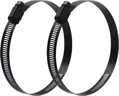 Vista 2 de ISPINNER 2 piezas 2.5 pulgadas Abrazadera de manguera de acero inoxidable ajustable 40-64mm Rango de tamaño Engranaje de gusano, Abrazadera de línea