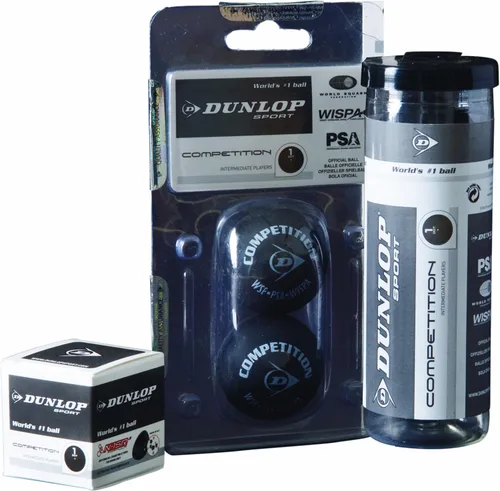 Vista 5 de Dunlop Sports Competition Squash Ball, Single Yellow Dot