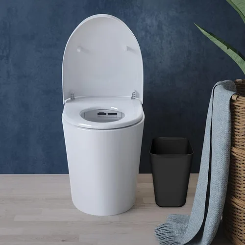 Vista 6 de Nipogear - Basurero eficiente de 3.5 galones, se adapta debajo del escritorio, cocina, hogar, oficina (negro, 3.5 galones)