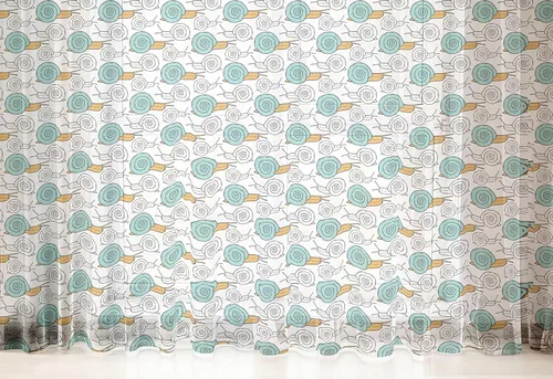 Vista 14 de Lunarable Science Tulle Curtains with Rod Pocket, Hand Drawn Chemistry Theme Doodle Experiment Design Arrangement, Sheer Drape for Wedding Party 2