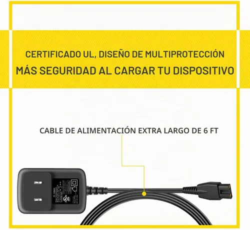 Vista 7 de Adaptador de CA para afeitadora de calavera para Pitbull Silver