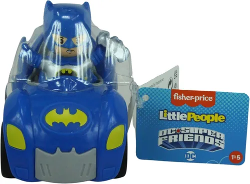 Fisher Price Little People DC Super Friends, Imaginext DC Superhero Toys, creativos, juguetes educativos, Batman y Batmobile, hacen que los tiempos