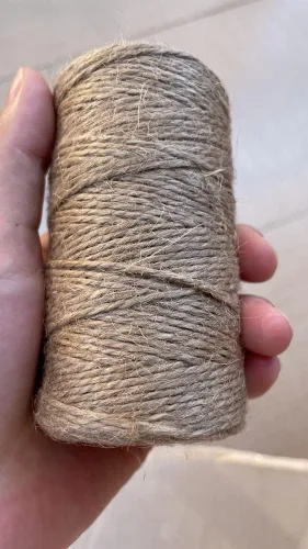 Vista 30 de Cuerda de hilo, cuerda de 328 pies, cuerda blanca y rosa para panaderos, cuerda para manualidades, cuerda para tejer, cuerda de macramé, cuerda