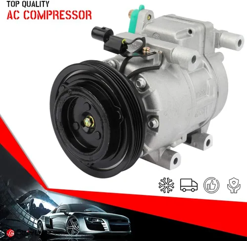Vista 2 de CCIYU Compresor de aire acondicionado con embrague A/C compresor de aire para coche 2006-2012 para Dodge Attitude 1.6L Compresor de aire