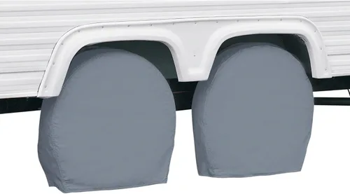 Vista 7 de Classic Accessories Over Drive - Cubiertas para ruedas de caravana, ruedas de 24 a 27 pulgadas de diámetro, 8.5 pulgadas de ancho de neumático, Negro