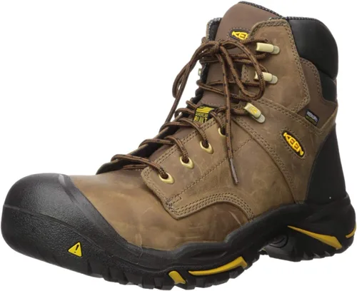 KEEN Utility mens Mt Vernon 6" Steel Toe Waterproof Work Boots