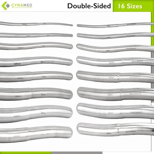 Vista 5 de CynaMed 8 Hegar Set de sonidos de dilatadores médicos de 19.05 cm con instrumento de doble extremo (de doble extremo)