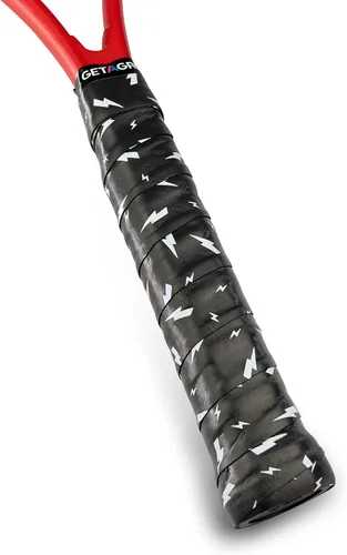 Vista 13 de Get A Grip - Grip personalizado para raqueta de tenis - Agarre antideslizante/de secado rápido para tenis - Grip precortado para raqueta