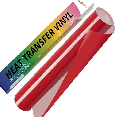 Vista 13 de HTVRONT Rollo de vinilo HTV rosa - 30,5 cm x 3,05 metros Rosa bebé, vinilo para planchar para todas las máquinas de corte y Silhouette Cameo, rollos