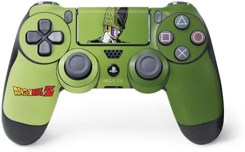 Vista 13 de Skinit Calcomanía para juegos compatible con el controlador de PS4, diseño oficial de Dragon Ball Z Red Ribbon Army Negro - DRGBLZ10