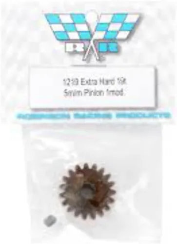 Robinson Racing Engranaje de piñón de motor de acero de alto carbono extra duro 1219, orificio de 0.197 in, paso de 1.0 mod, 19 dientes