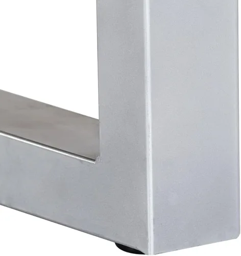 Vista 4 de Mesa auxiliar, mesa de centro de granja con armarios de almacenamiento, mesa de centro única adecuada para sala de estar, oficina, balcón con bordes