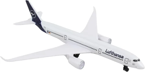 Vista 3 de Daron Toy Airplane - Lufthansa - Modelo de avión de metal fundido a presión con piezas de plástico para niños a partir de 3 años