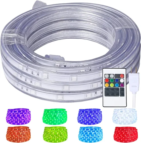 Vista 11 de Luces de Cuerda de Luz Diurna, 16.4 pies Tira de Luz LED Flexible Impermeable, Blanco Natural, Iluminación Decorativa Interior y Exterior para Hogar