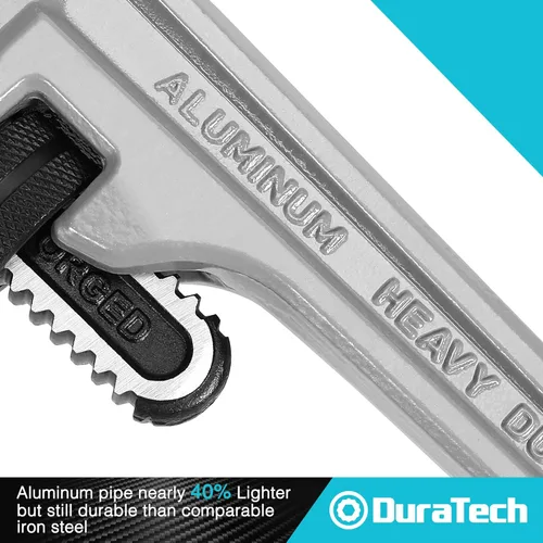 Vista 7 de DURATECH Juego de llaves de lavabo de 11 pulgadas y 3 piezas de llaves de tubo recto de aluminio resistente, 10 pulgadas, 14 pulgadas, 18 pulgadas