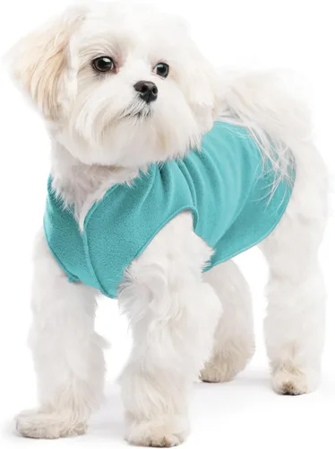 Vista 70 de Goldpaw - Chaqueta elástica de vellón para perros pequeños, suéter súper suave y cálido para perro, chaleco de suéter para mascotas para otoño e