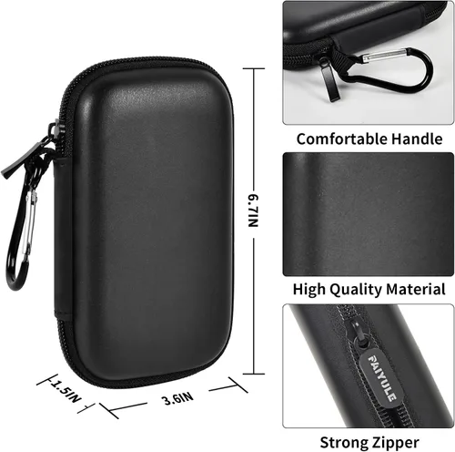 Vista 4 de PAIYULE Funda para SSD portátil SanDisk Extreme PRO con USB4, para unidades de estado sólido SanDisk de 2 TB y 4 TB, tarjetas de memoria