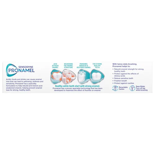 Vista 15 de Pasta dental Sensodyne Pronamel de protección diaria para dientes sensibles, esencia de menta - 4 onzas (paquete de 3)