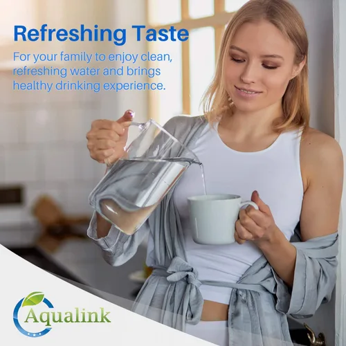 Vista 6 de AQUALINK JFC002 Repuesto para filtro de agua Brita Longlast, compatible con Mavea estándar 107007, Brita Classic 35557, OB03, paquete de 6