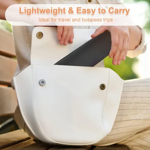 Vista 6 de FERYES Soporte para brochas de maquillaje de viaje, Negro, Chico, Simplicidad