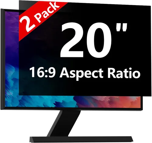 Vista 44 de Protector de pantalla de privacidad para computadora de 20 pulgadas con HP Dell Acer Asus Samsung LG y más, filtro de protección de seguridad