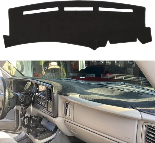 Vista 8 de Alfombrilla para salpicadero compatible con GMC Sierra/Chevy Chevrolet Silverado 1999-2006, GMC Yukon XL/Chevy Suburban Tahoe Avalanche