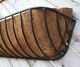 Vista 2 de Revestimientos de repuesto de fibra de coco moldeada de 36 pulgadas de largo para jardineras de heno de ventana, paquete de 2