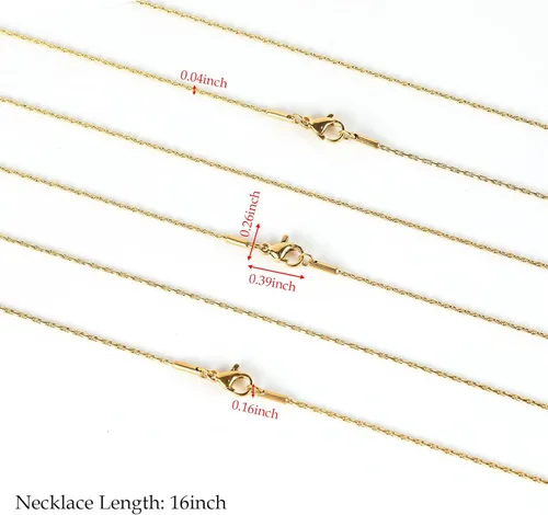 Vista 2 de Cadenas de acero inoxidable chapadas en oro para la fabricación de joyas, cadena de joyería de serpiente de cable fino a granel para hombres