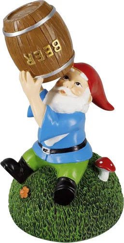 Vista 8 de Gnometastic Mini gnomos – Gnomo bebedor, gnomo borracho de 4 pulgadas para jardín de hadas, decoración divertida para interiores y exteriores