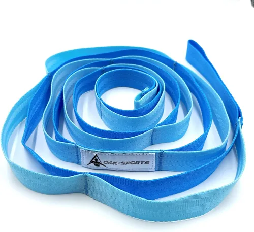 Vista 17 de Correa de estiramiento con bucles para yoga, correa de estiramiento para terapia física, correa de ejercicio no elástica para pilates, danza