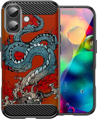 Vista 14 de CasesOnDeck Case Compatible with [Apple iPhone 17 / iPhone 17 Case] Pictorial Patterned TPU Design Case Flexible Slim and Elegant (Astronaut)