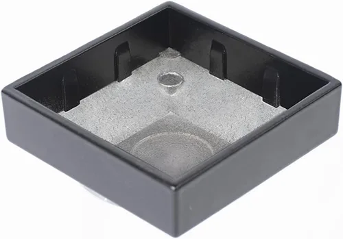 Vista 3 de Tapas de aluminio para postes de valla de 2 x 2 pulgadas, aluminio, metal, madera, buzón, tapa de poste piramidal, ajuste a presión, color negro
