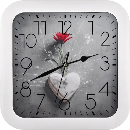 Vista 23 de 10" Square Modern Wall Clock,Animal Cockerel Print Kitchen Clocks Wall Battery Operated,Silent Non Ticking Unique Funny Cute Wall Clock for Living