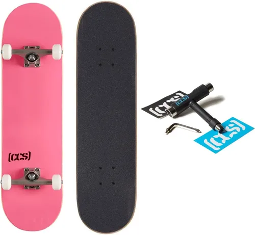 Vista 16 de [CCS] Patineta completa Madera de arce Grado profesional Totalmente montado con herramienta de patinaje y calcomanías Adultos, niños